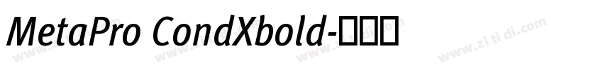 MetaPro CondXbold字体转换